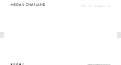 Desktop Screenshot of megancharland.com